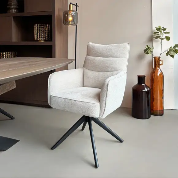 Reefs Interior Eetkamerstoel Paul | Naturel | H91xB61xD65 cm