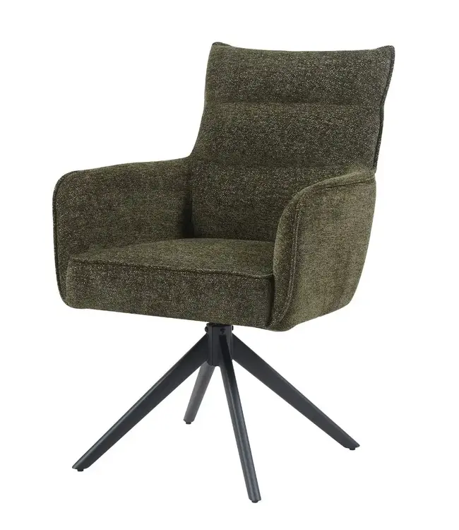 Reefs Interior Eetkamerstoel Paul | Groen | H91xB61xD65 cm
