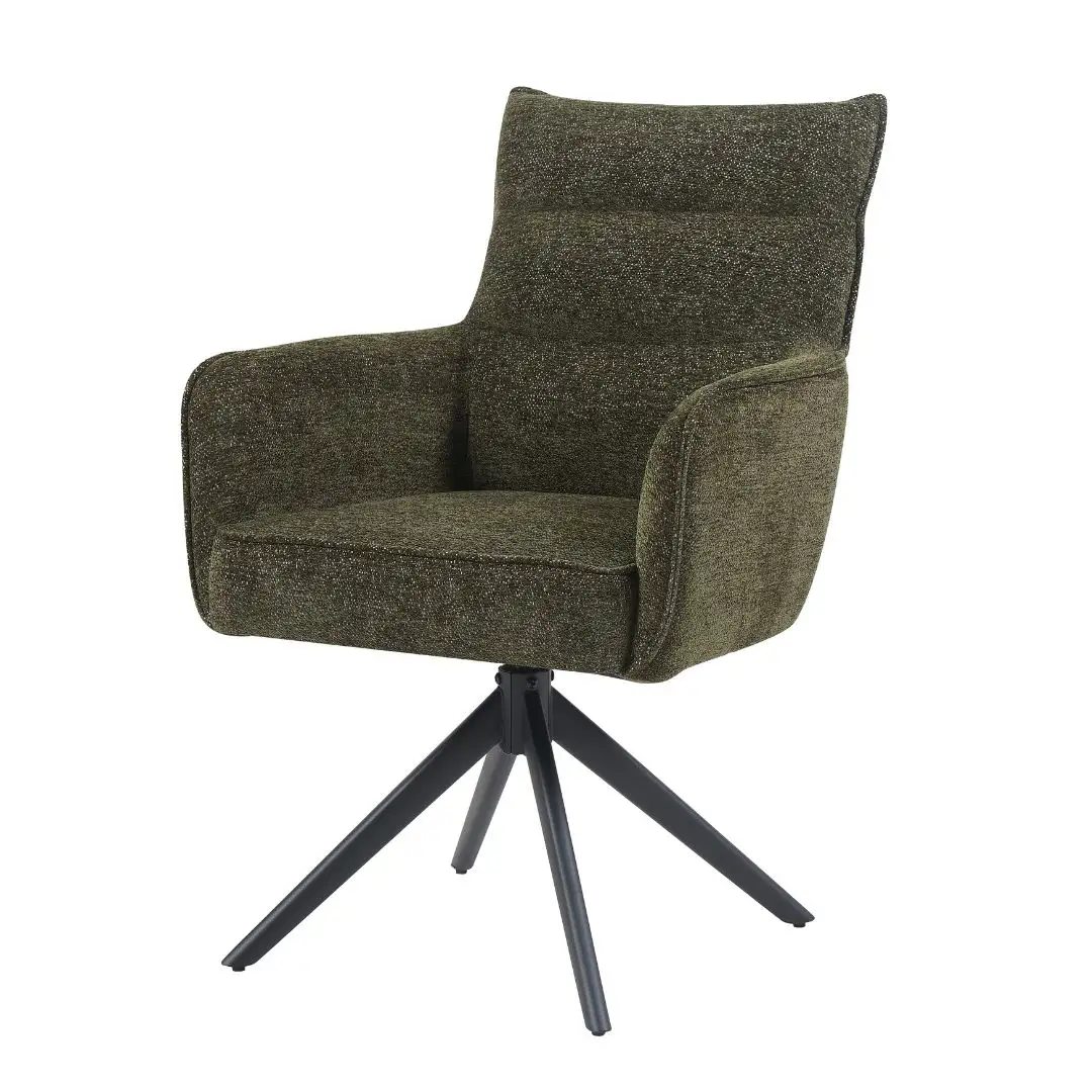 Reefs Interior Eetkamerstoel Paul | Groen | H91xB61xD65 cm
