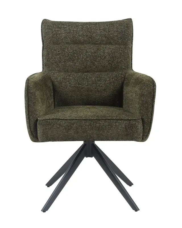 Reefs Interior Eetkamerstoel Paul | Groen | H91xB61xD65 cm