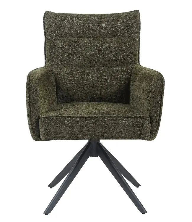 Reefs Interior Eetkamerstoel Paul | Groen | H91xB61xD65 cm