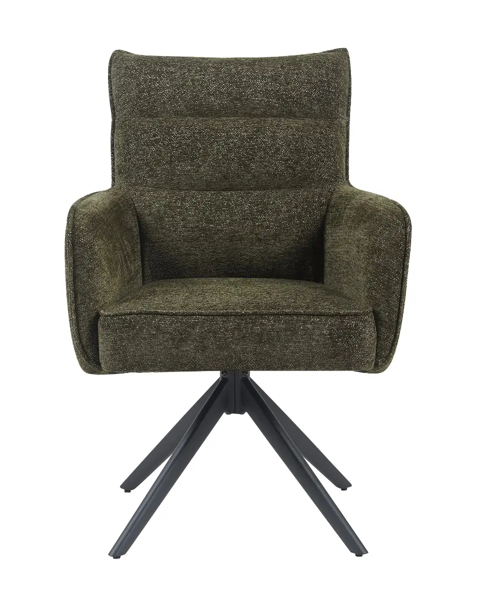 Reefs Interior Eetkamerstoel Paul | Groen | H91xB61xD65 cm