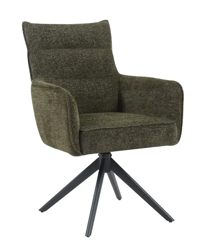 Reefs Interior Eetkamerstoel Paul | Groen | H91xB61xD65 cm