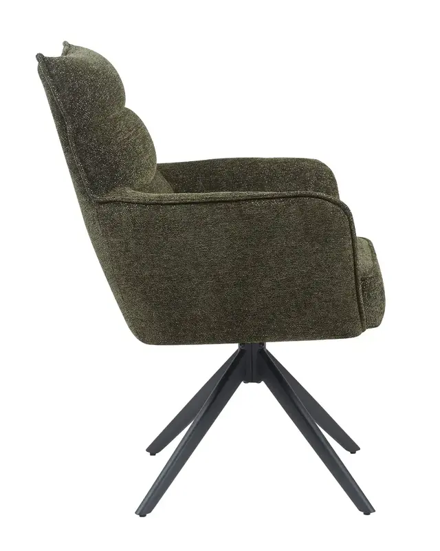 Reefs Interior Eetkamerstoel Paul | Groen | H91xB61xD65 cm