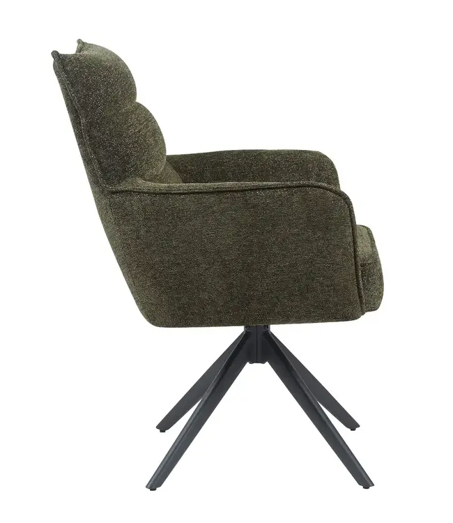 Reefs Interior Eetkamerstoel Paul | Groen | H91xB61xD65 cm
