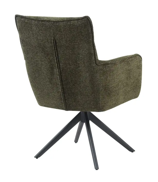 Reefs Interior Eetkamerstoel Paul | Groen | H91xB61xD65 cm
