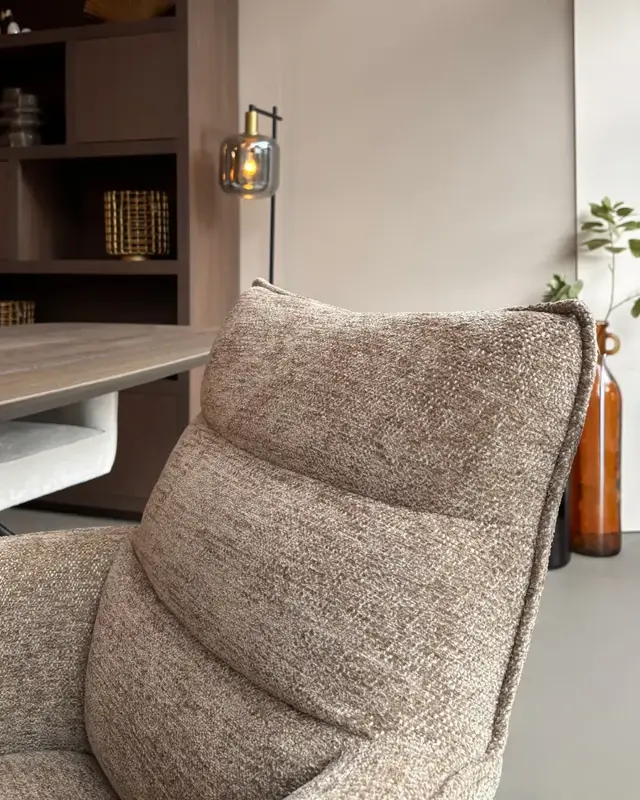Reefs Interior Eetkamerstoel Paul | Taupe | H91xB61xD65 cm