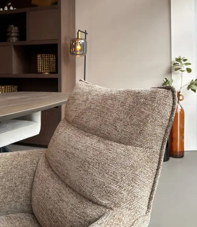 Reefs Interior Eetkamerstoel Paul | Taupe | H91xB61xD65 cm