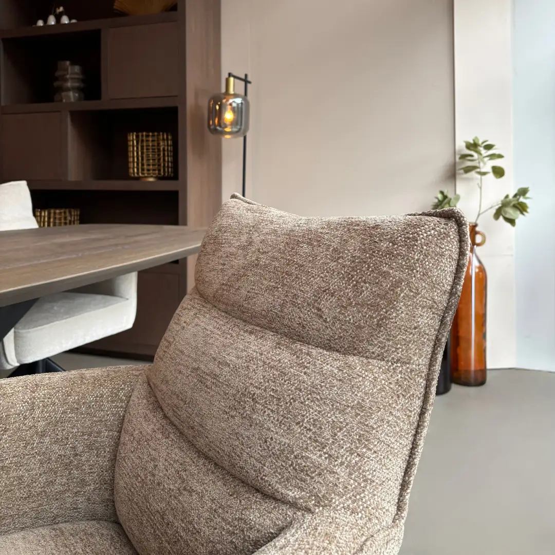 Reefs Interior Eetkamerstoel Paul | Taupe | H91xB61xD65 cm
