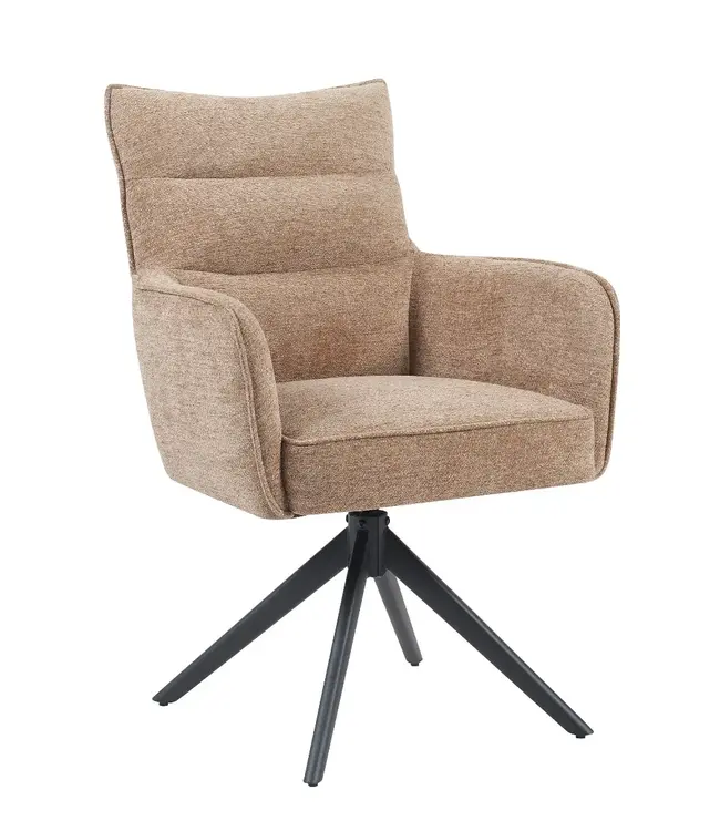 Reefs Interior Eetkamerstoel Paul | Taupe | H91xB61xD65 cm