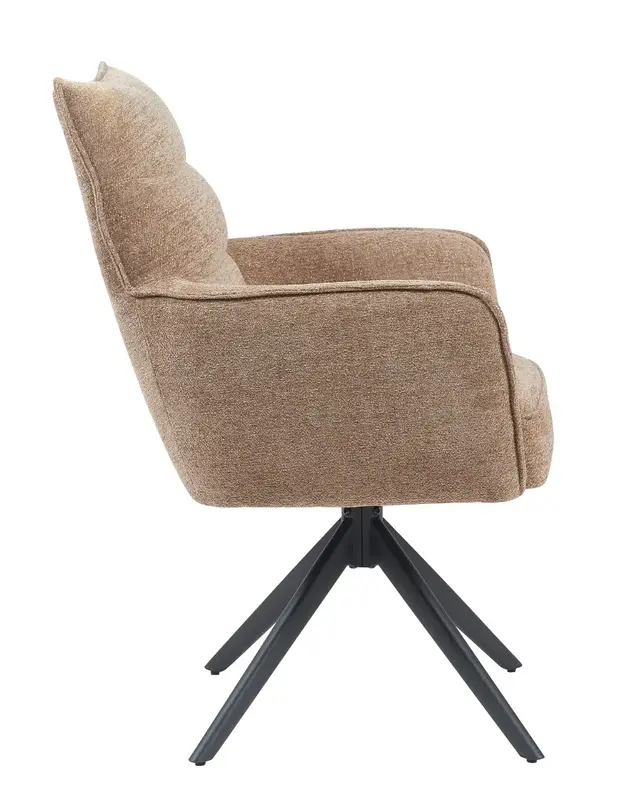 Reefs Interior Eetkamerstoel Paul | Taupe | H91xB61xD65 cm