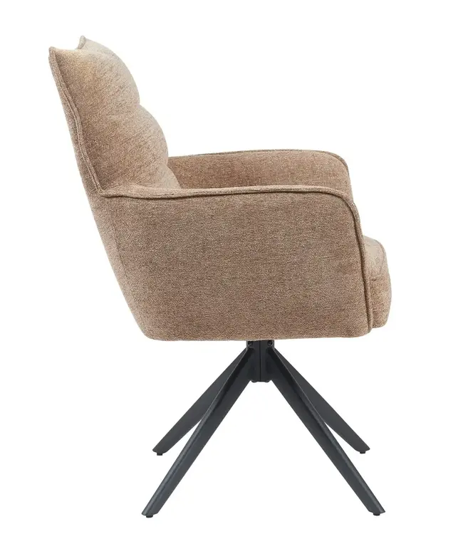 Reefs Interior Eetkamerstoel Paul | Taupe | H91xB61xD65 cm