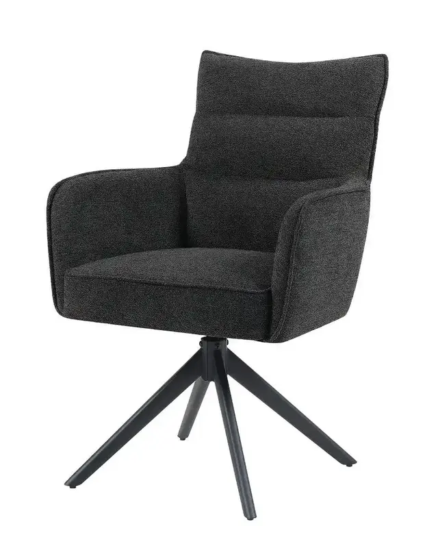 Reefs Interior Eetkamerstoel Paul | Antraciet | H91xB61xD65 cm