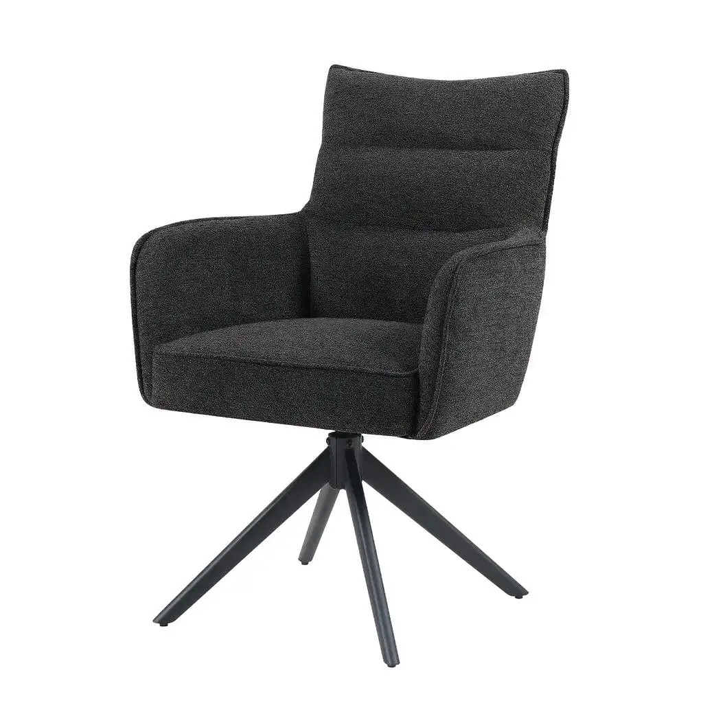 Reefs Interior Eetkamerstoel Paul | Antraciet | H91xB61xD65 cm