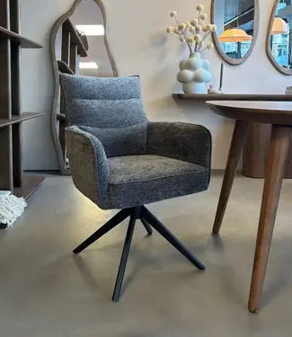 Reefs Interior Eetkamerstoel Paul | Antraciet | H91xB61xD65 cm