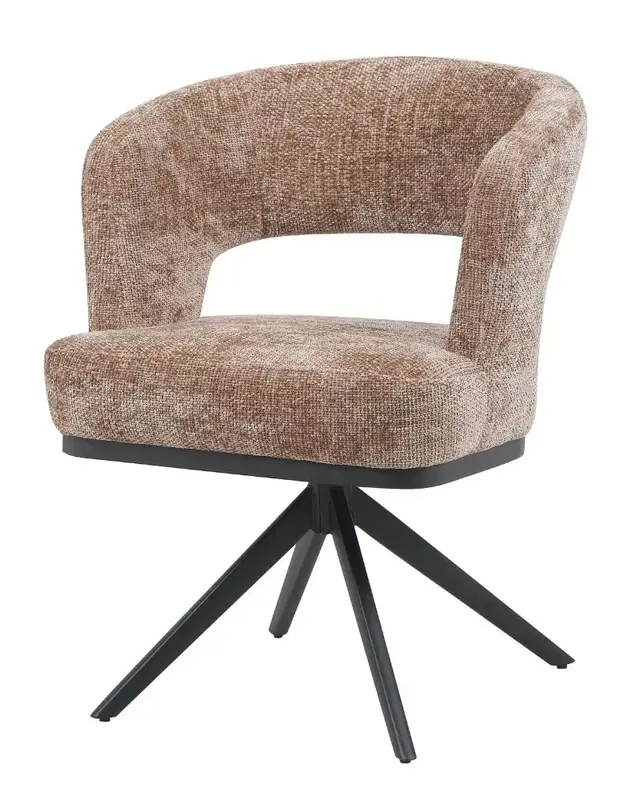Reefs Interior Eetkamerstoel Vera | Taupe | H83xB63xD65 cm