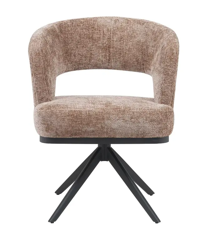 Reefs Interior Eetkamerstoel Vera | Taupe | H83xB63xD65 cm
