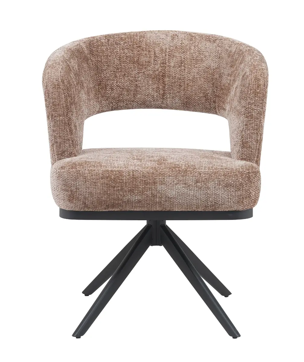 Reefs Interior Eetkamerstoel Vera | Taupe | H83xB63xD65 cm