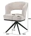 Reefs Interior Eetkamerstoel Vera | Taupe | H83xB63xD65 cm