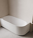 Wiesbaden Rivi hoekbad links 170 x 80 cm acryl mat wit met waste mat wit