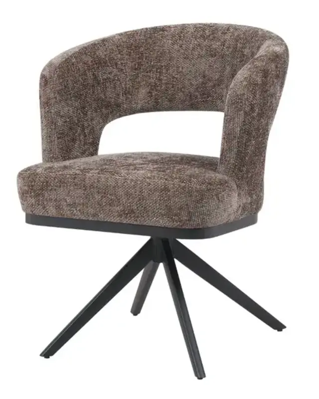 Reefs Interior Eetkamerstoel Vera | Bruin | H83xB63xD65 cm