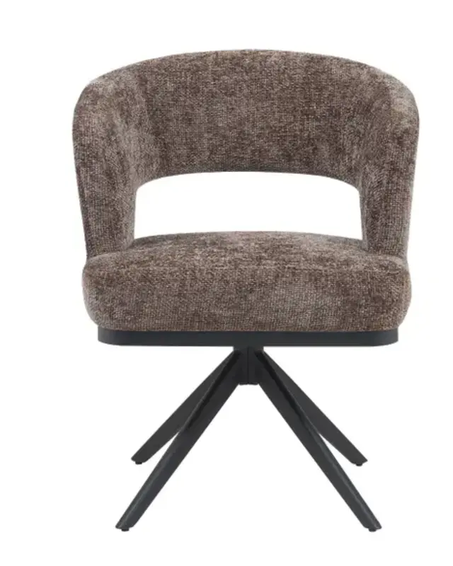 Reefs Interior Eetkamerstoel Vera | Bruin | H83xB63xD65 cm