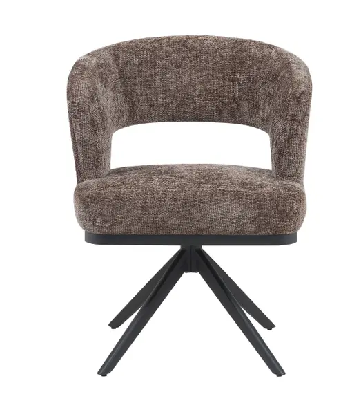 Reefs Interior Eetkamerstoel Vera | Bruin | H83xB63xD65 cm