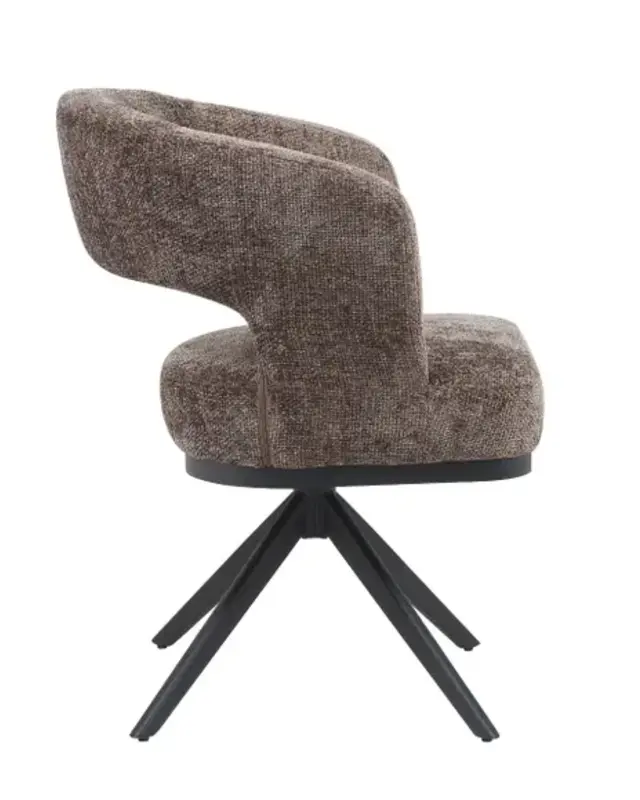 Reefs Interior Eetkamerstoel Vera | Bruin | H83xB63xD65 cm