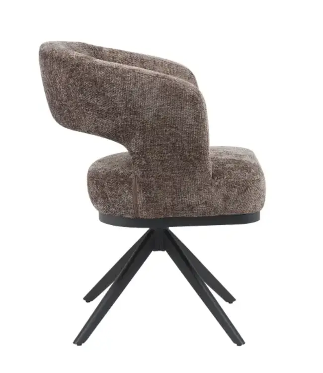 Reefs Interior Eetkamerstoel Vera | Bruin | H83xB63xD65 cm