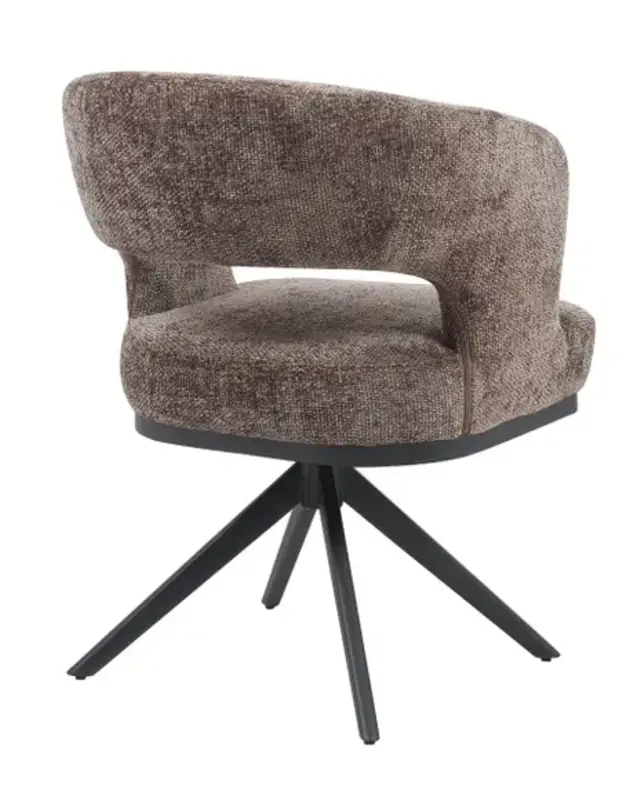 Reefs Interior Eetkamerstoel Vera | Bruin | H83xB63xD65 cm