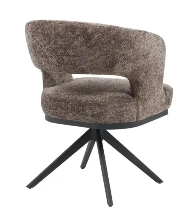 Reefs Interior Eetkamerstoel Vera | Bruin | H83xB63xD65 cm