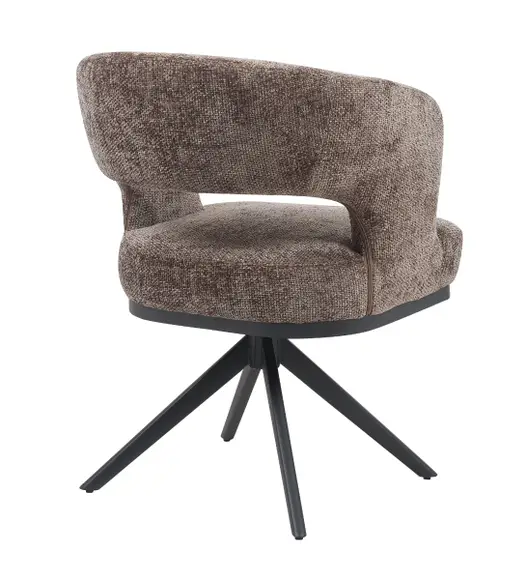 Reefs Interior Eetkamerstoel Vera | Bruin | H83xB63xD65 cm