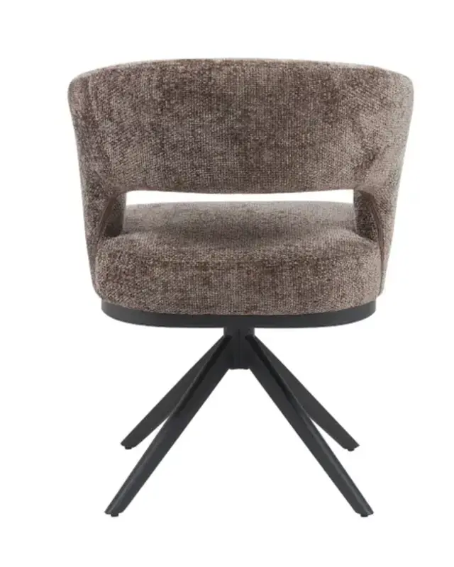 Reefs Interior Eetkamerstoel Vera | Bruin | H83xB63xD65 cm