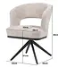Reefs Interior Eetkamerstoel Vera | Beige | H83xB63xD65 cm