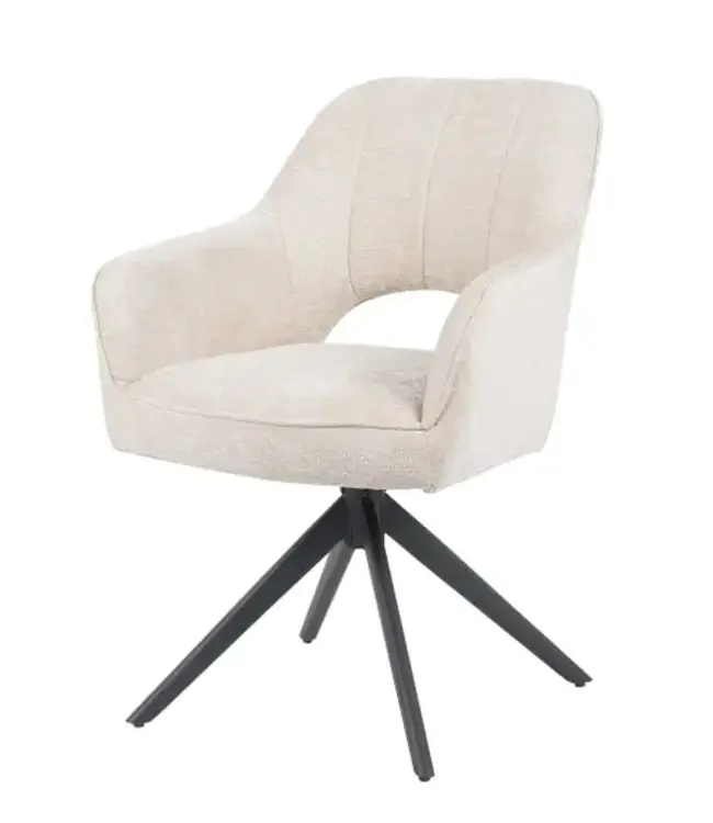 Reefs Interior Eetkamerstoel Sofie | Naturel | H86xB60xD65 cm