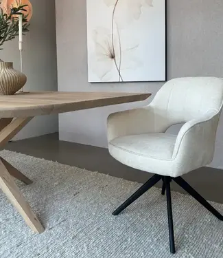 Reefs Interior Eetkamerstoel Sofie | Beige | H86xB60xD65 cm