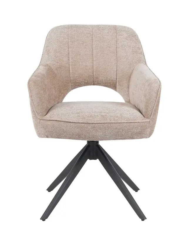 Reefs Interior Eetkamerstoel Sofie | Taupe | H86xB60xD65 cm