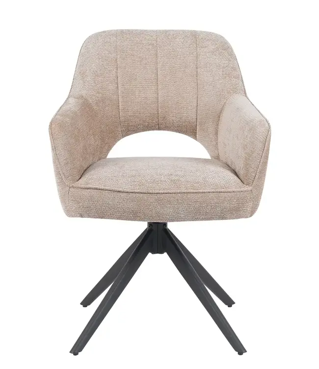 Reefs Interior Eetkamerstoel Sofie | Taupe | H86xB60xD65 cm