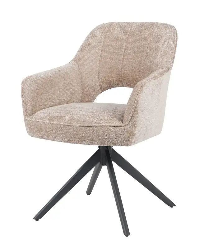 Reefs Interior Eetkamerstoel Sofie | Taupe | H86xB60xD65 cm