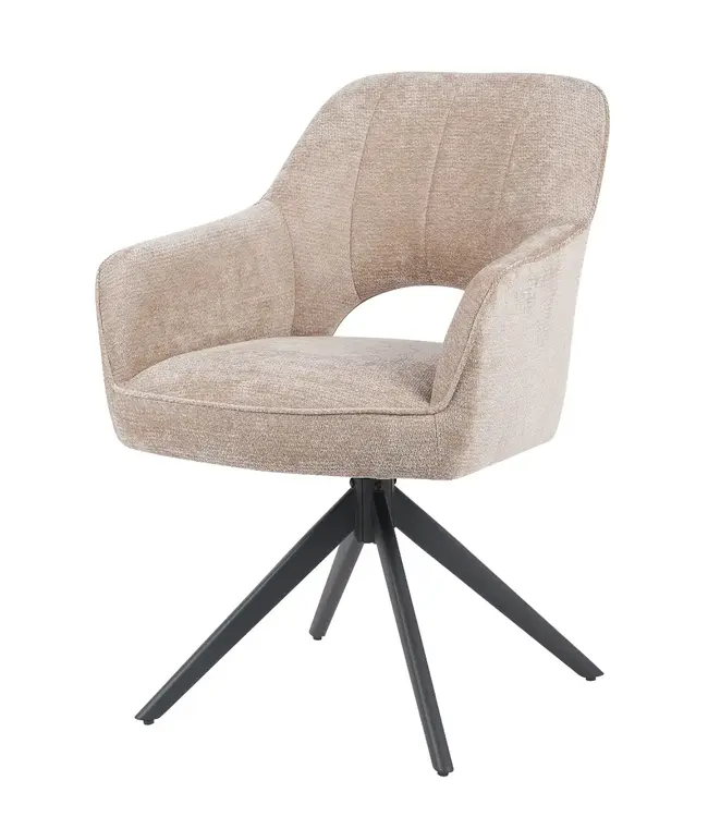 Reefs Interior Eetkamerstoel Sofie | Taupe | H86xB60xD65 cm