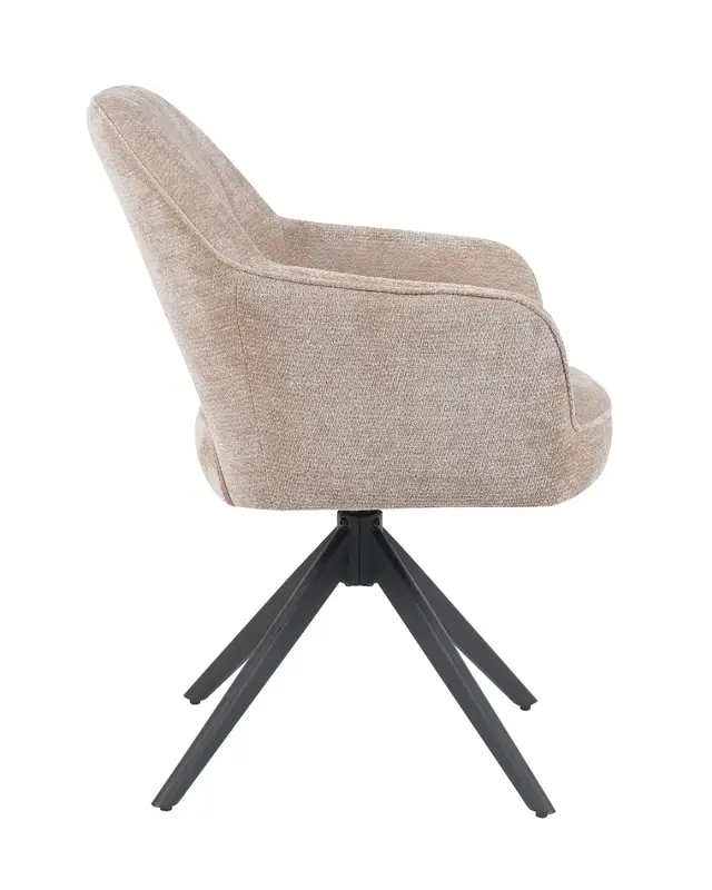 Reefs Interior Eetkamerstoel Sofie | Taupe | H86xB60xD65 cm