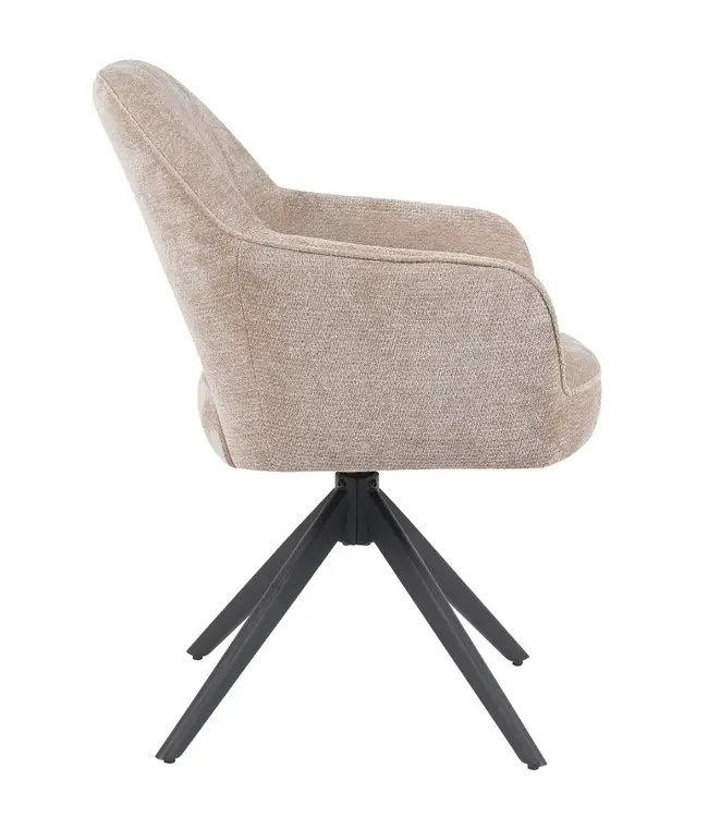 Reefs Interior Eetkamerstoel Sofie | Taupe | H86xB60xD65 cm