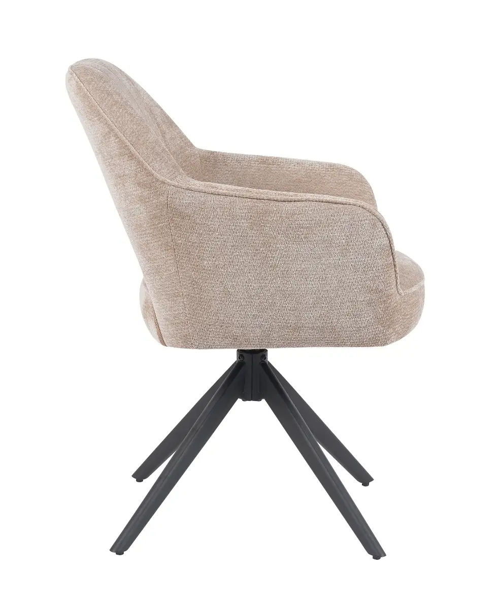 Reefs Interior Eetkamerstoel Sofie | Taupe | H86xB60xD65 cm