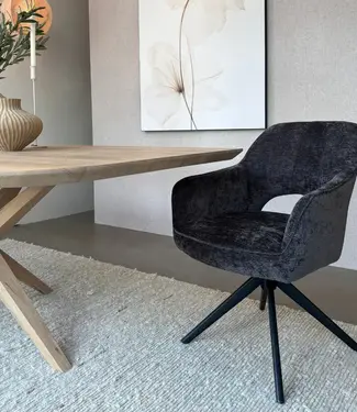Reefs Interior Eetkamerstoel Sofie | Grijs | H86xB60xD65 cm