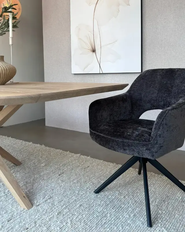 Reefs Interior Eetkamerstoel Sofie | Grijs | H86xB60xD65 cm