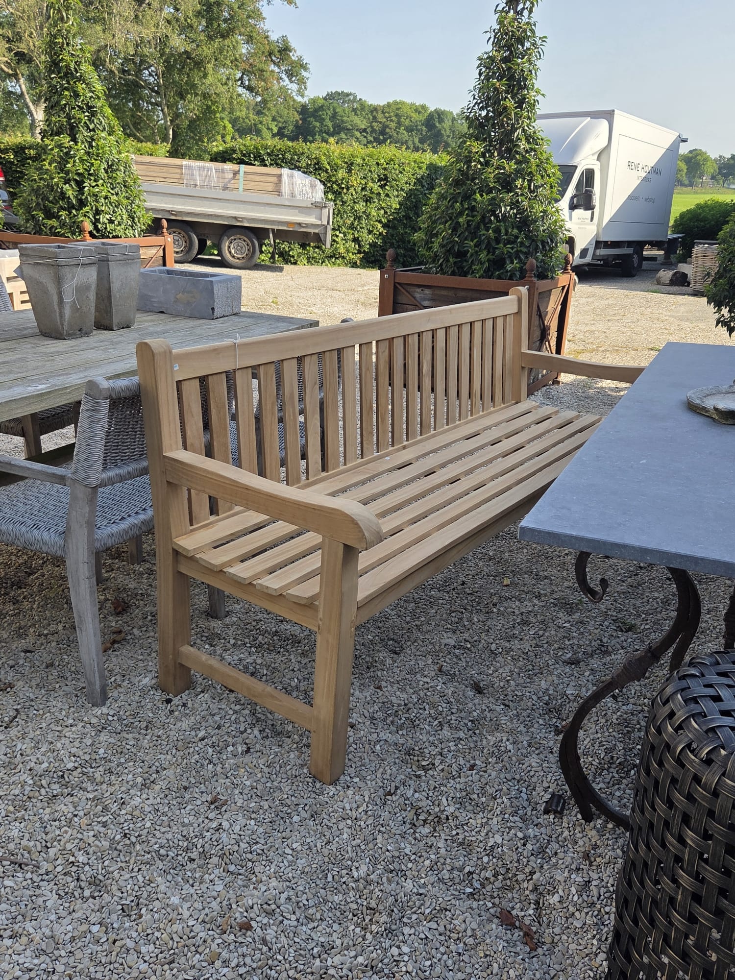 Rene Houtman Tuinbank | Teakhout | H92 x B200 x D66 cm