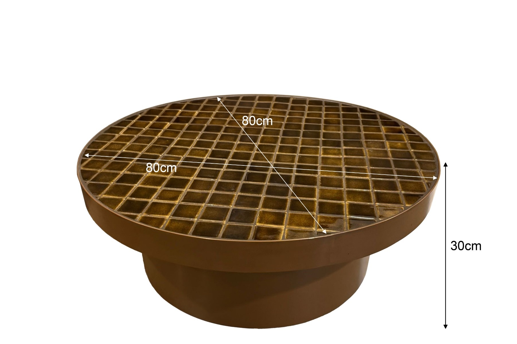 Livingfurn Brix Tylo Salontafel | Keramiek | H30 x D80 cm