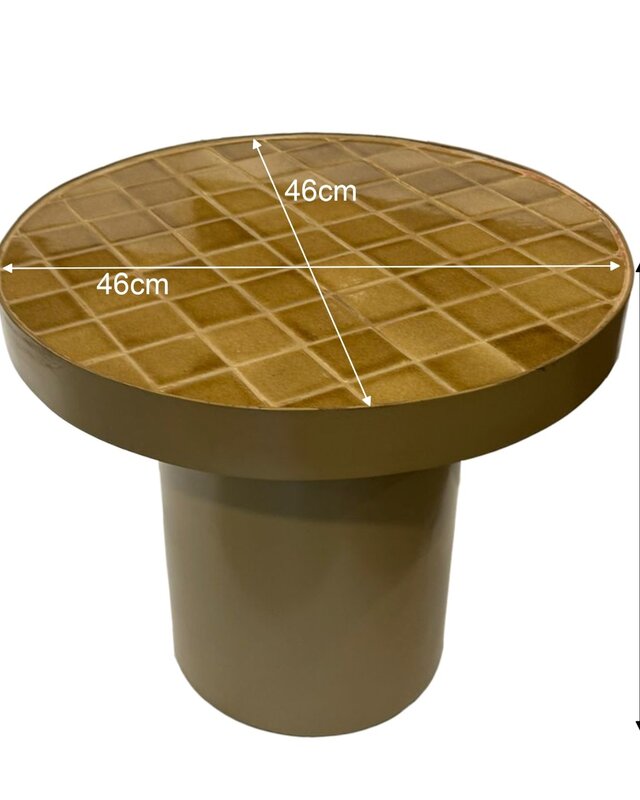 Livingfurn Brix Tylo Salontafel | Keramiek | H40 x D46 cm