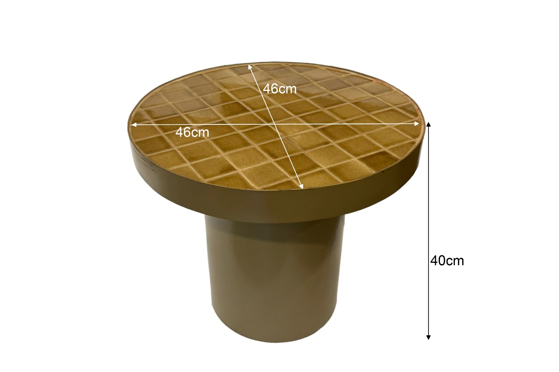 Livingfurn Brix Tylo Salontafel | Keramiek | H40 x D46 cm