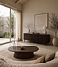 Livingfurn Salvator Salontafel | Walnoot Ovaal | H36xB120xD70 cm